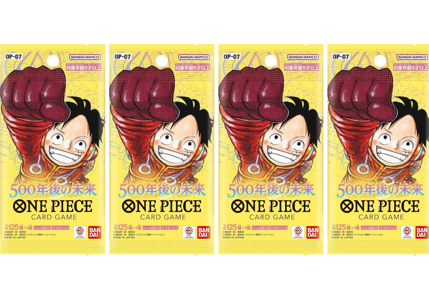 Pack 4 sobres 500 Years Future OP 07 JAPONÉS - One Piece TCG