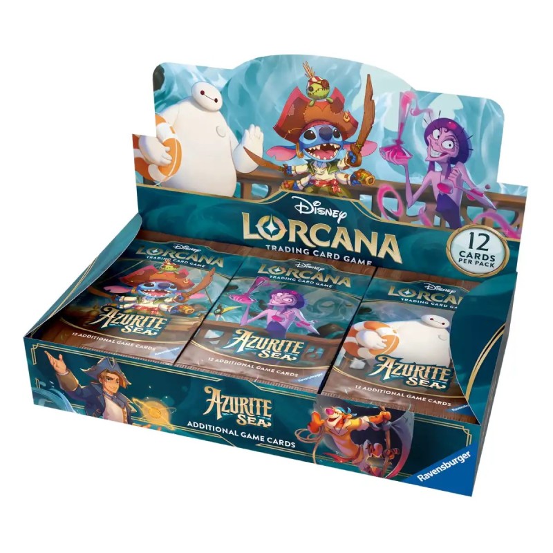 Caja de 24 sobres Azurite Sea INGLÉS - Disney Lorcana TCG