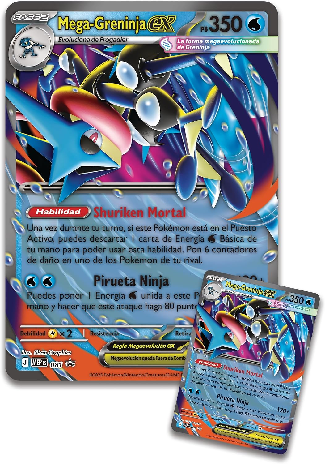 Mega Greninja EX Premium Collection Box SPANISH - Pokémon TCG