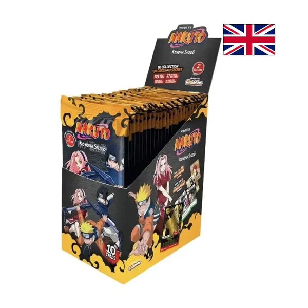 Caja de 24 sobres Konoha Shido Set 1 INGLÉS - Naruto TCG