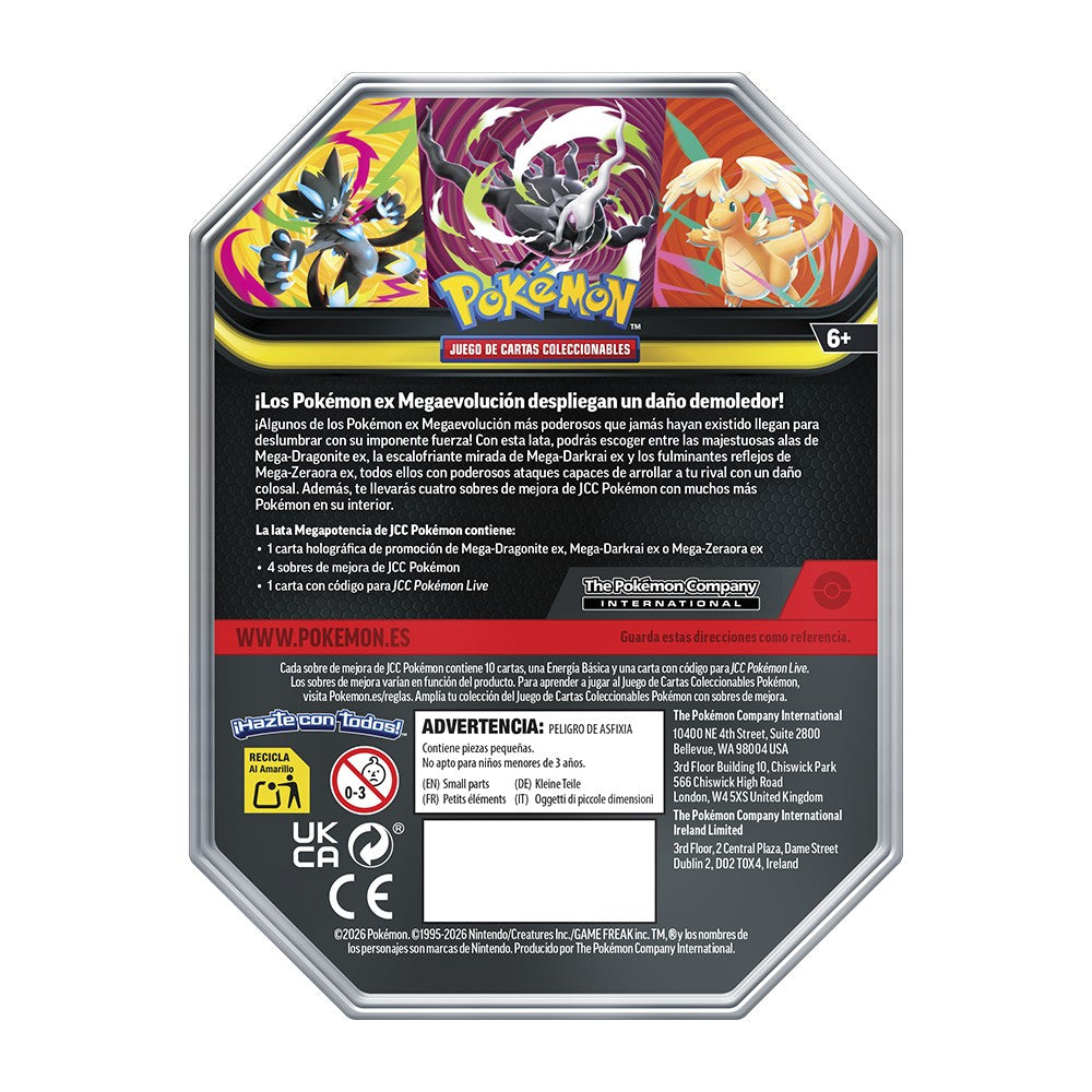 Lata Mega Forces Tin EX ESPAÑOL - Pokémon TCG
