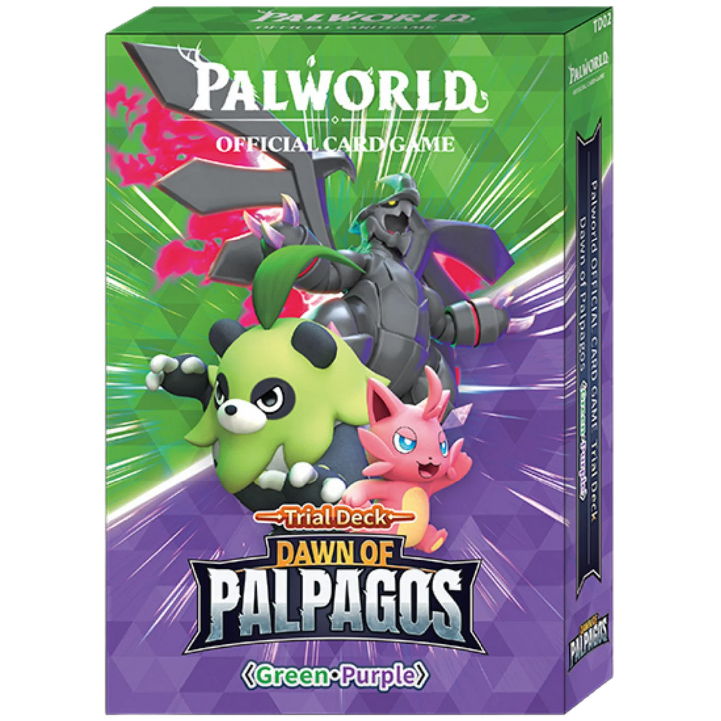 Mazo de Inicio Dawn Of Palpagos Green-Purple INGLÉS TD 02 - Palworld TCG