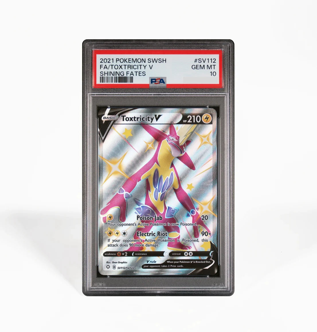 Toxtricity V (SHF SV112) PSA 10 INGLÉS - Pokémon TCG