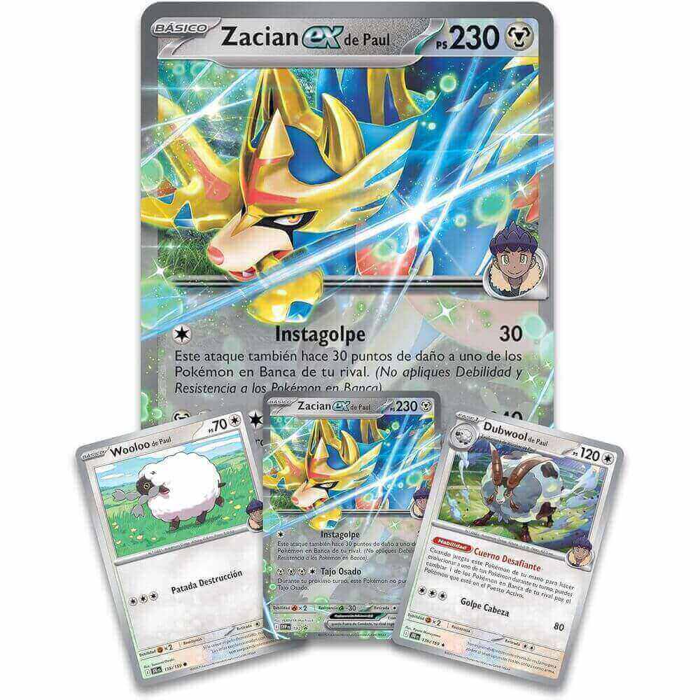 Caja colección Zacian EX de Paul ESPAÑOL - Pokémon TCG
