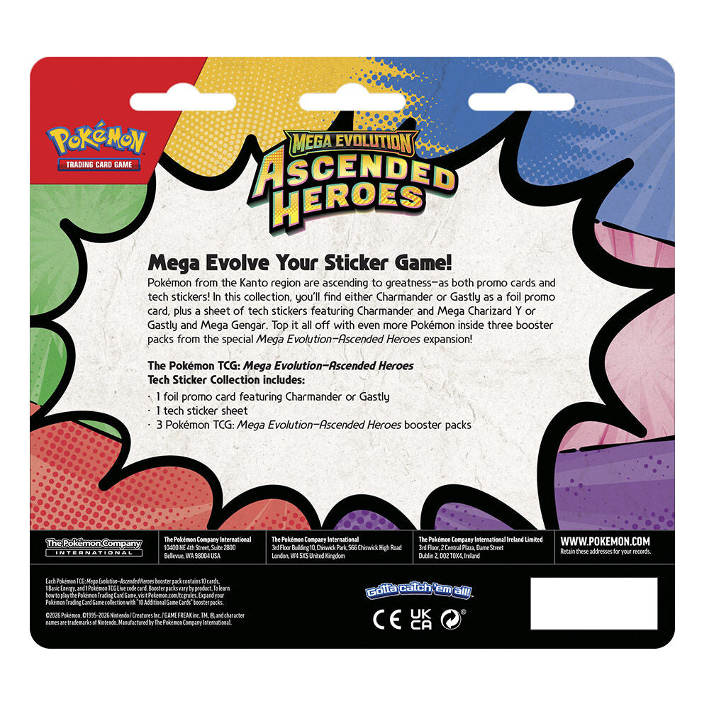 Blíster de 3 sobres Héroes Ascendentes Charmander INGLÉS - Pokémon TCG