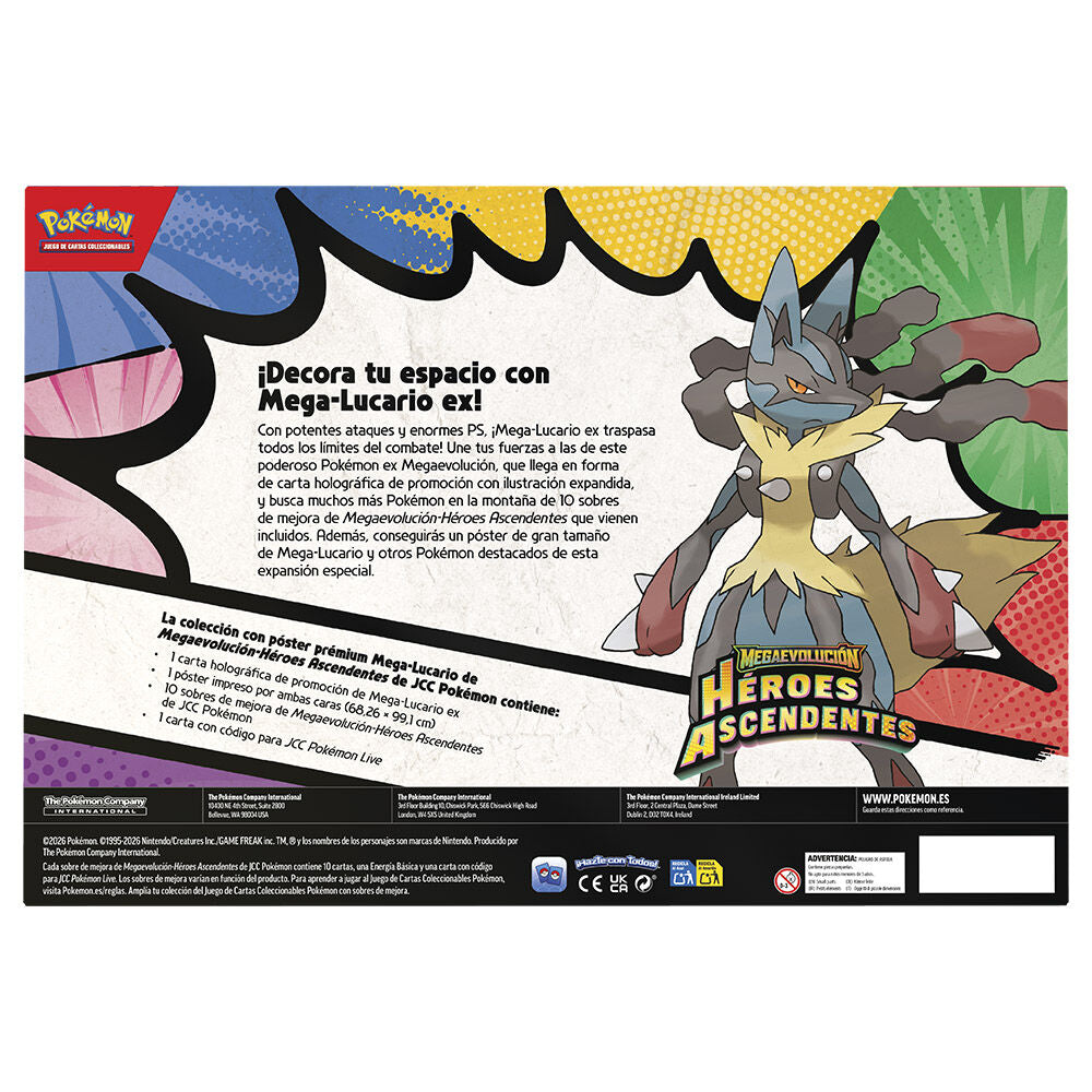 Caja colección Poster Premium Héroes Ascendentes ESPAÑOL - Pokémon TCG