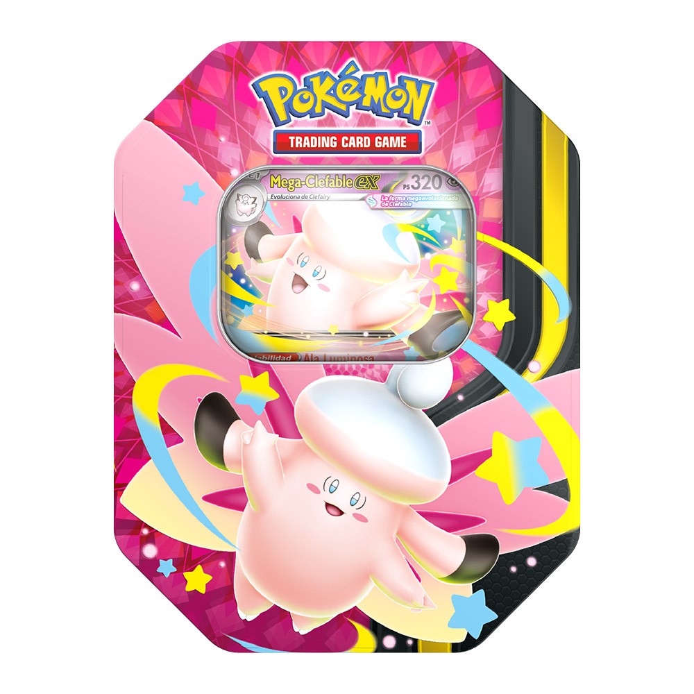 Lata Summer Tin EX de Mega Clefable y Mega Gengar ESPAÑOL - Pokémon TCG