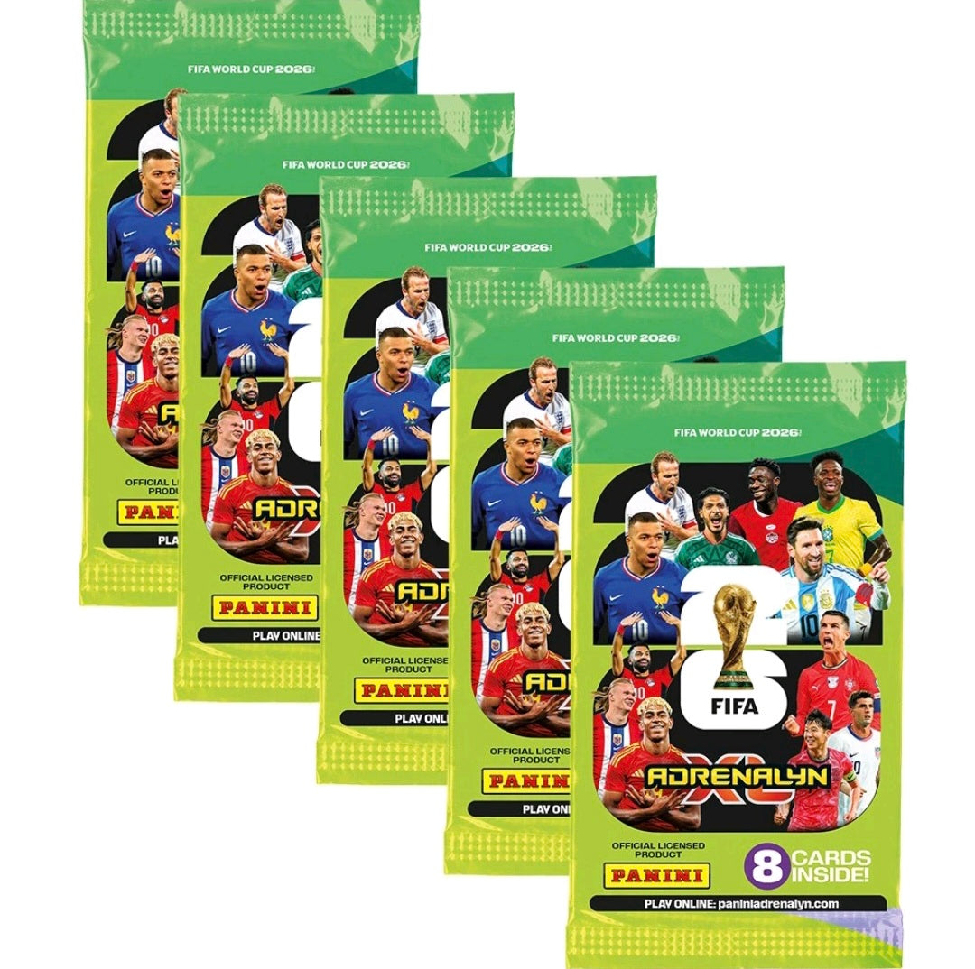 Pack 5 Sobres Mundial FIFA 2026 Adrenalyn XL - Panini Cards