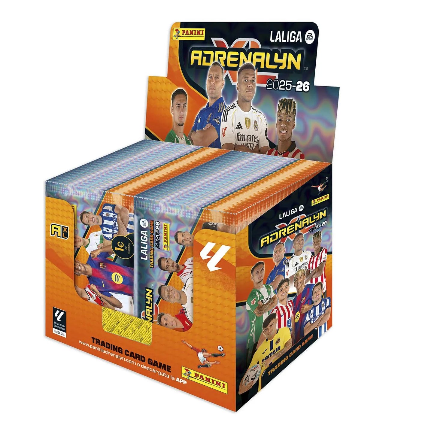 Caja de 50 sobres Adrenalyn XL Liga 2025-26 - Panini Cards