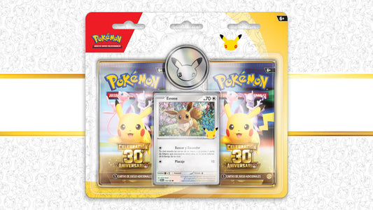 Blíster de 2 sobres Celebración 30.º Aniversario  ESPAÑOL- Pokémon TCG
