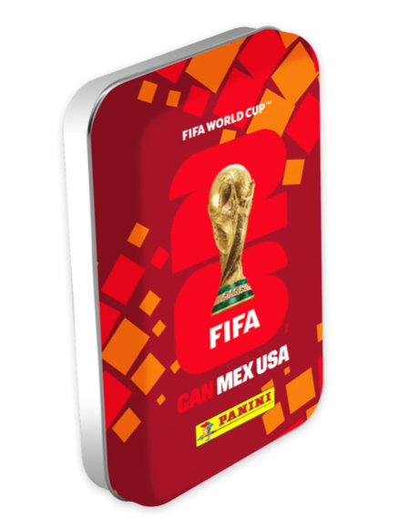 Mini latas Pocket Box stickers Mundial FIFA 2026 (8 Sobres) - Panini Cromos
