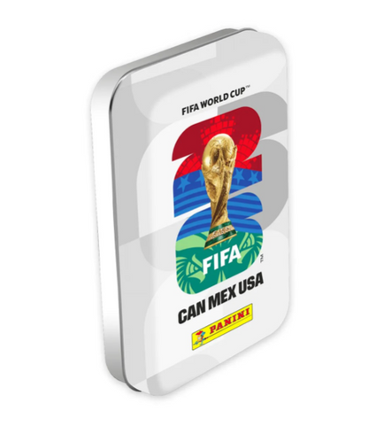 Mini latas Pocket Box stickers Mundial FIFA 2026 (8 Sobres) - Panini Cromos
