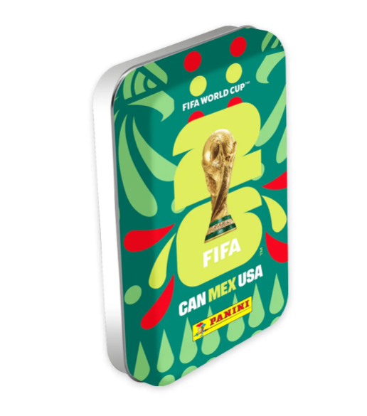 Mini latas Pocket Box stickers Mundial FIFA 2026 (8 Sobres) - Panini Cromos
