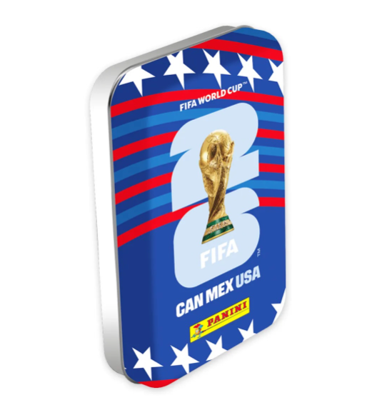 Mini latas Pocket Box stickers Mundial FIFA 2026 (8 Sobres) - Panini Cromos