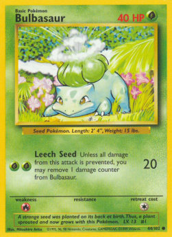Bulbasaur vintage ESPAÑOL - Pokémon TCG