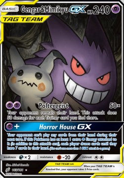 Gengar y Mimikyu GX (TEU 165) ESPAÑOL - Pokémon TCG