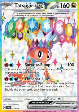 Tatsugiri EX 142/191 SSP SPANISH - Pokémon TCG