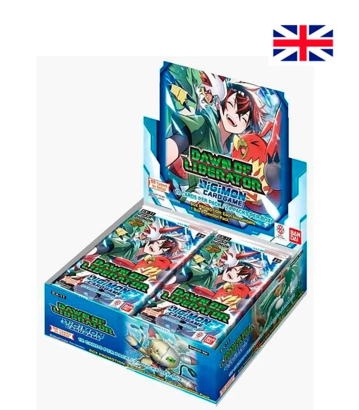 Booster Box EX11 Dawn of Liberator INGLÉS - Digimon TCG