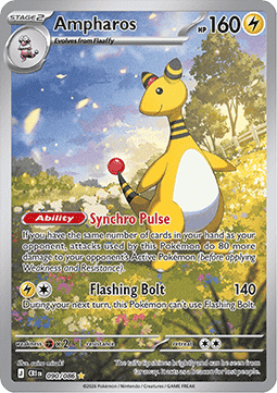 Ampharos (CRI 090) INGLÉS - Pokémon TCG