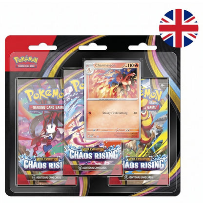 (PRE VENTA) Blíster de 3 sobres Chaos Rising Charmeleon INGLÉS - Pokémon TCG