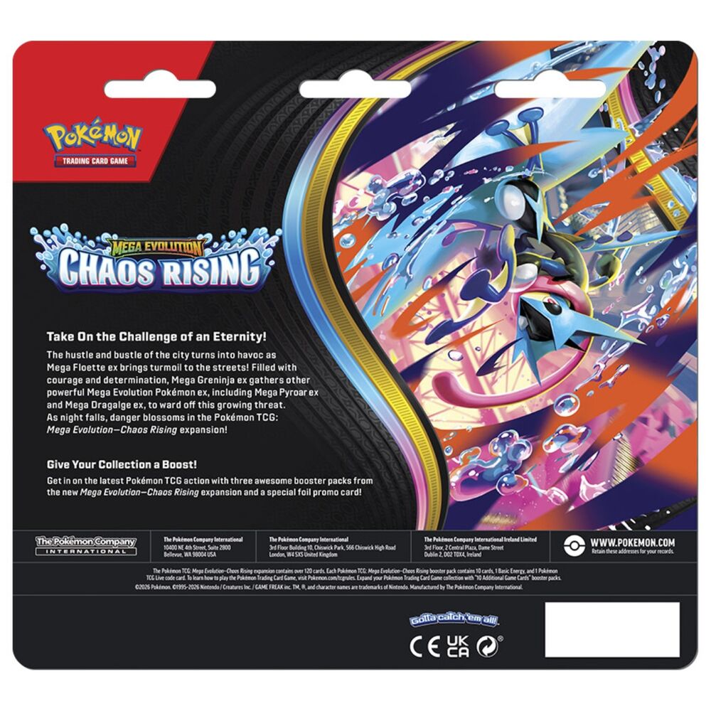 (PRE VENTA) Blíster de 3 sobres Chaos Rising Charmeleon INGLÉS - Pokémon TCG