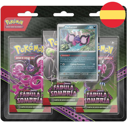 Blíster de 3 sobres Fabula Sombría Percharunt ESPAÑOL - Pokémon TCG