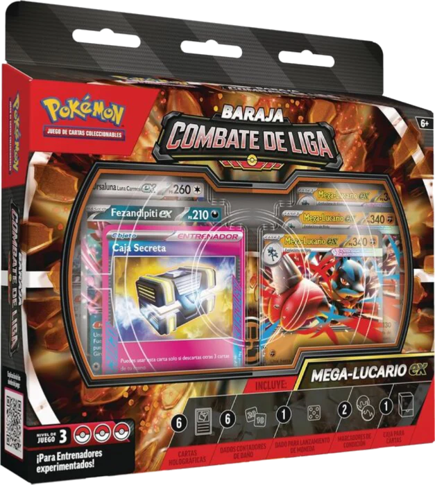 Caja Baraja Combate de Liga de Mega Lucario ex ESPAÑOL - Pokémon TCG
