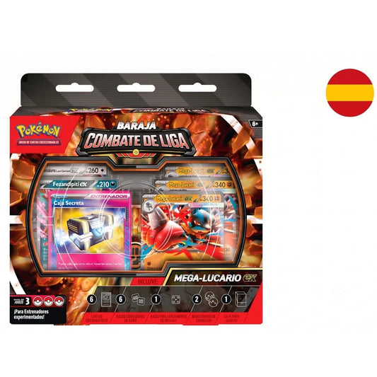 Pokémon TCG: Mega Lucario-EX League Battle Deck Box SPANISH