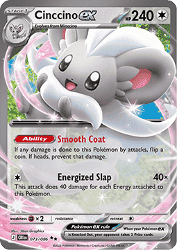 Cinccino ex (CRI 073) INGLÉS - Pokémon TCG