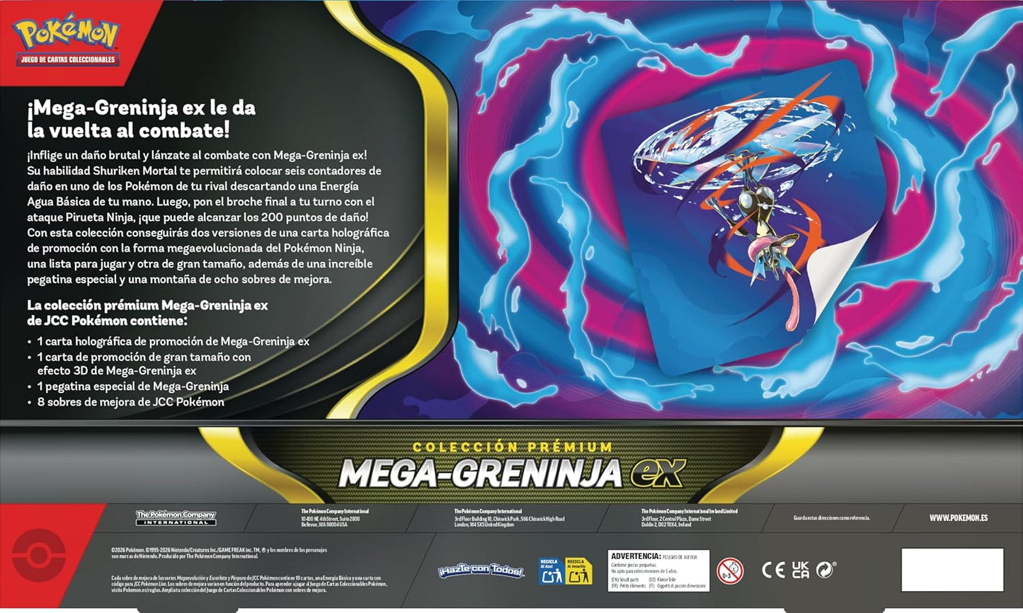 Caja colección premium Mega Greninja EX ESPAÑOL - Pokémon TCG