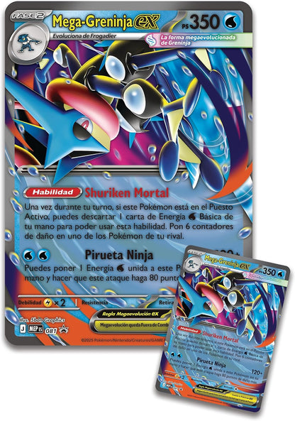 Caja colección premium Mega Greninja EX ESPAÑOL - Pokémon TCG