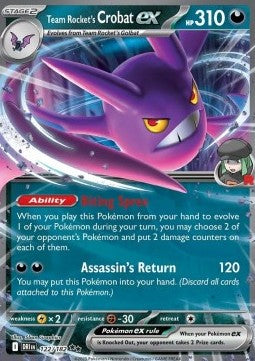 Crobat ex del Team Rocket (DRI 122) ESPAÑOL - Pokémon TCG