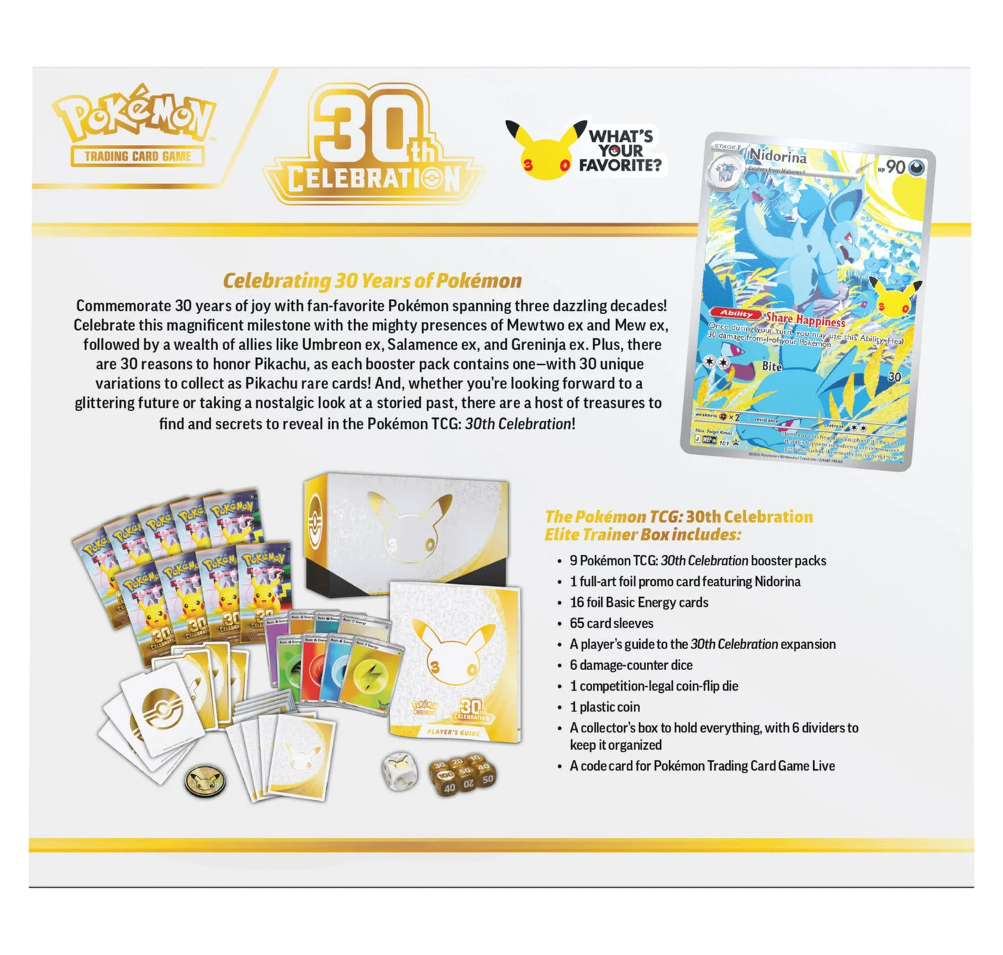 ETB Caja de entrenador elite 30TH Celebration INGLÉS - Pokémon TCG