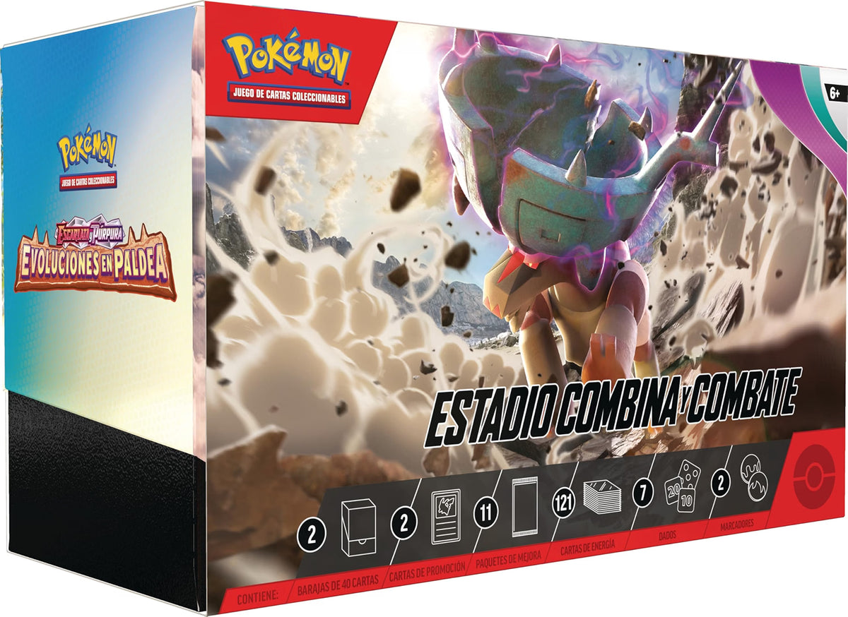Estadio Combina y Combate de Escarlata y Púrpura Evoluciones en Paldea ESPAÑOL - Pokémon TCG