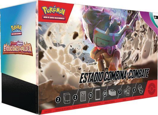 Estadio Combina y Combate de Escarlata y Púrpura Evoluciones en Paldea ESPAÑOL - Pokémon TCG