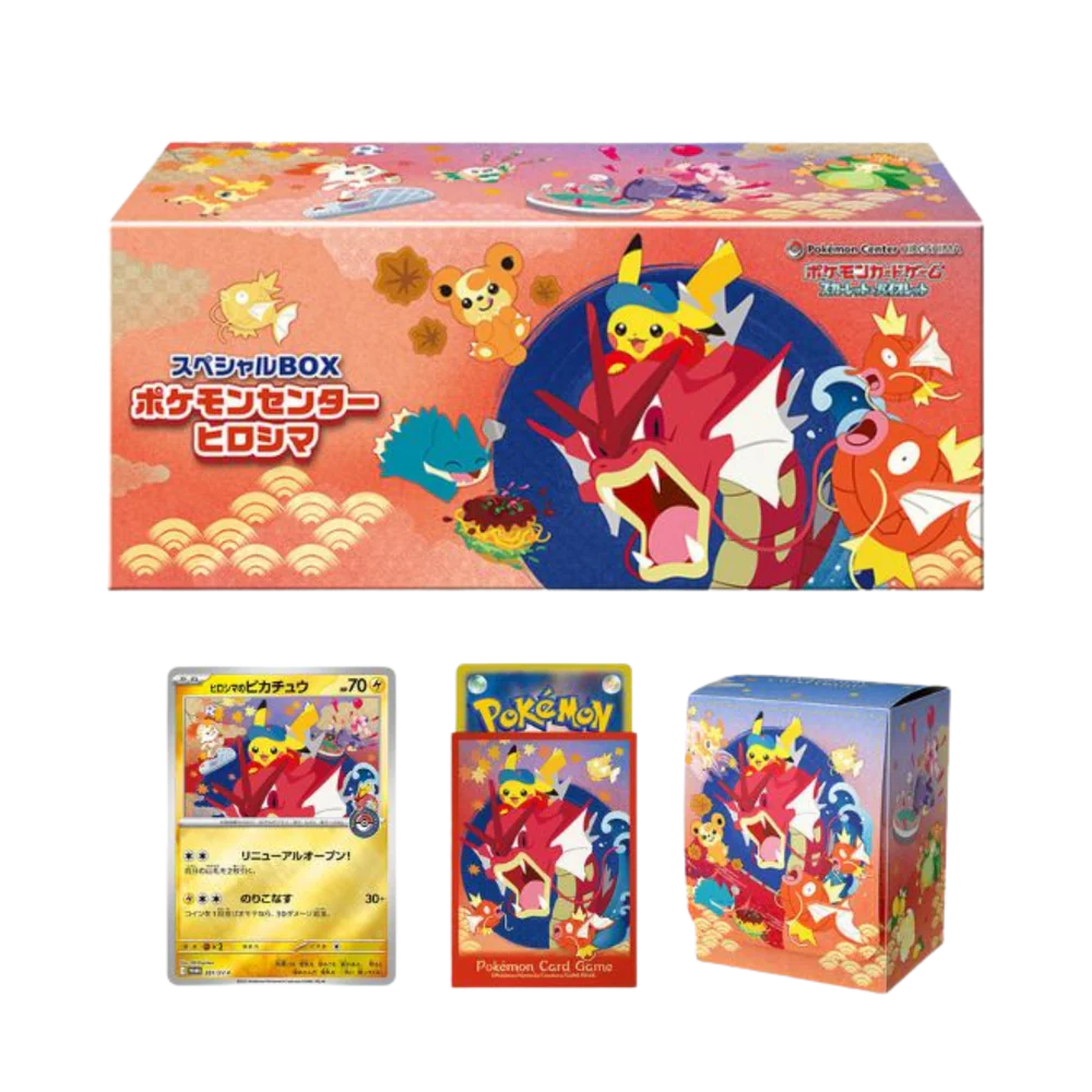 Caja Hiroshima Pokémon Center Set Special Box JAPONÉS - Pokémon TCG