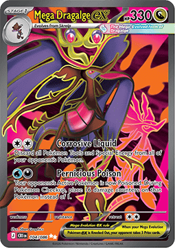 Mega Dragalge ex (CRI 104) - Pokémon TCG