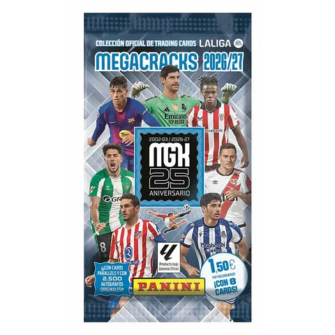Pack sobres Megacracks La Liga 2026 2027 - Panini Cards