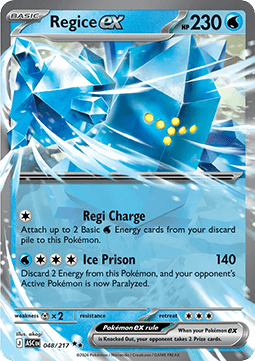 Regice ex (ASC 048) ESPAÑOL - Pokémon TCG