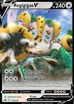Regigigas V (CRZ 113) ESPAÑOL - Pokémon TCG