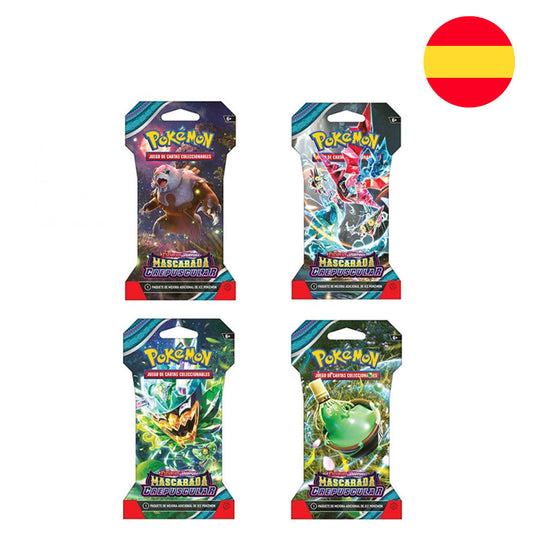 Pack 4 Sobres Mascarada Crepuscular  ESPAÑOL - Pokémon TCG