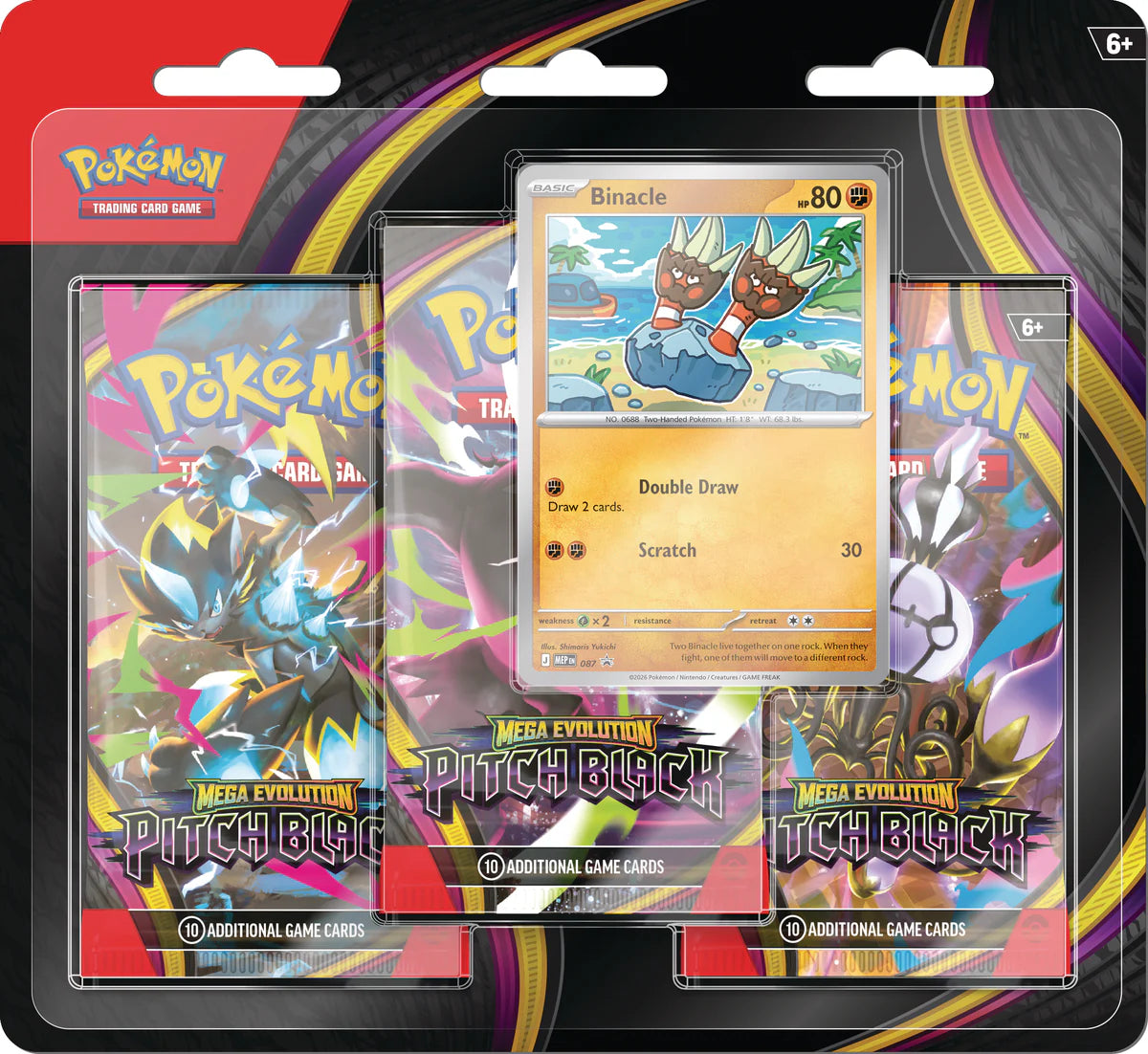 Blíster de 3 sobres Oscuridad Absoluta ESPAÑOL- Pokémon TCG