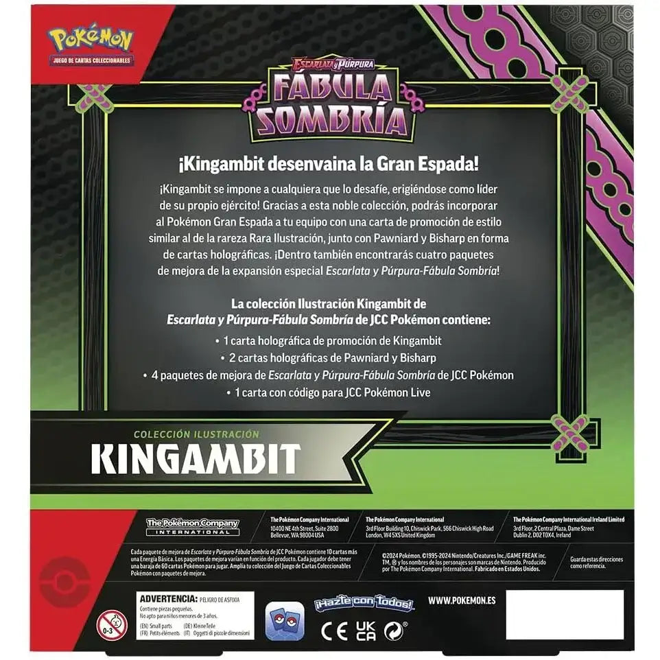 Caja colección ilustración Kingambit EX ESPAÑOL - Pokémon TCG