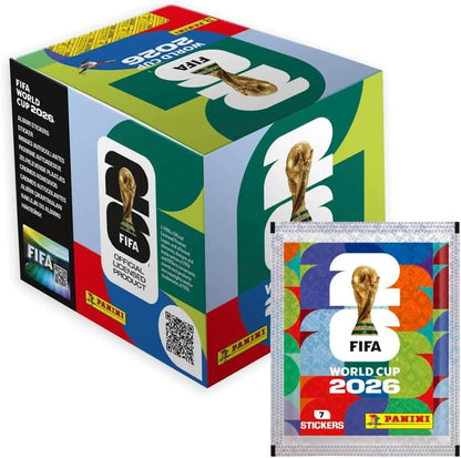 Caja de 50 Sobres stickers Mundial FIFA 2026 - Panini Cromos