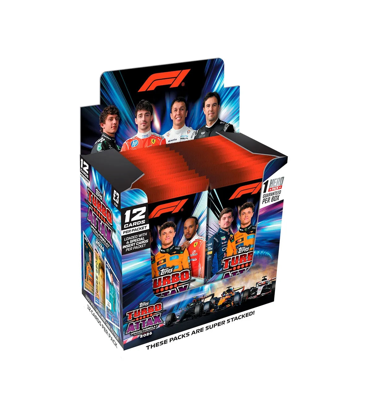Caja 24 sobres Turbo Attax Formula 1 2026 Oficial - Topps