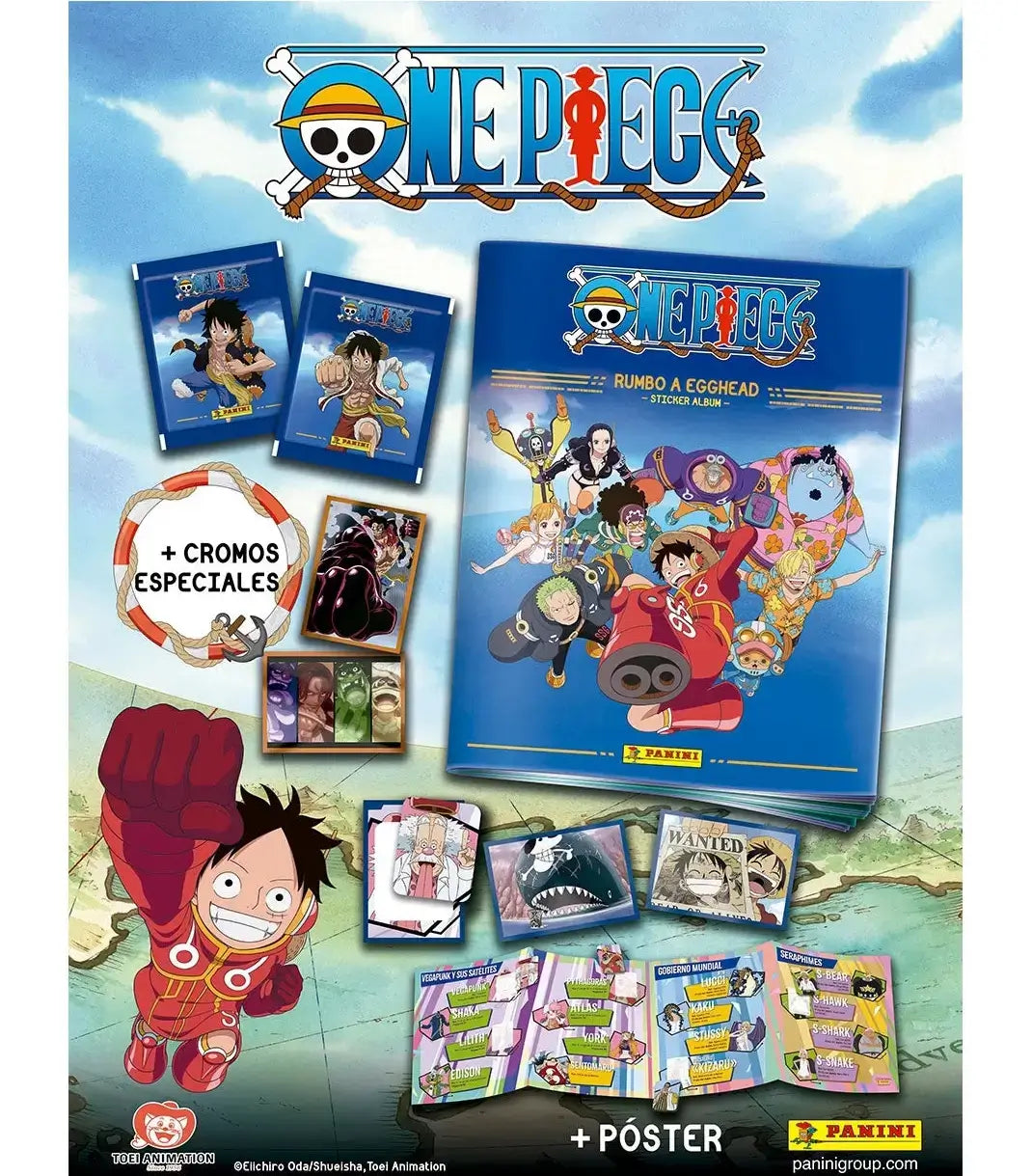 Álbum + 4 Sobres Rumbo a Egghead One Piece - Panini Cromos