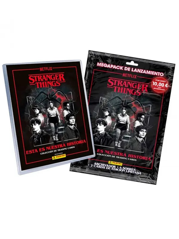 Álbum + 4 Sobres + 2 Cartas Ed. Limitada Stranger Things TC  - Panini Cromos