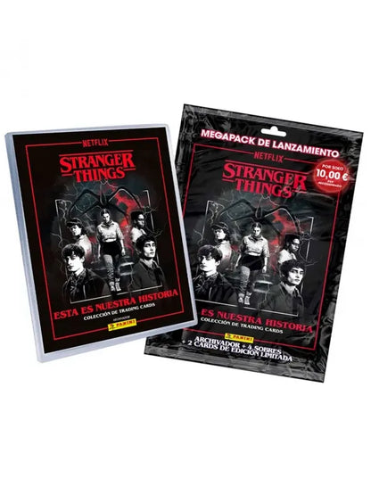Álbum + 4 Sobres + 2 Cartas Ed. Limitada Stranger Things TC  - Panini Cromos