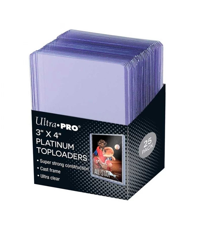 Fundas estándar Ultra Clear Platinum Toploader (25 Unidades) - Ultra Pro