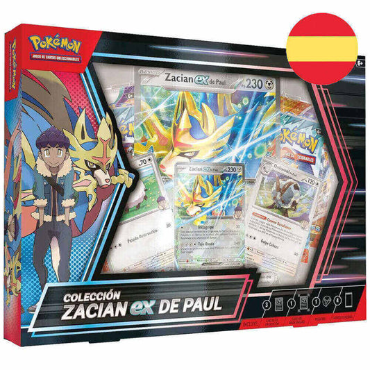 Caja colección Zacian EX de Paul ESPAÑOL - Pokémon TCG